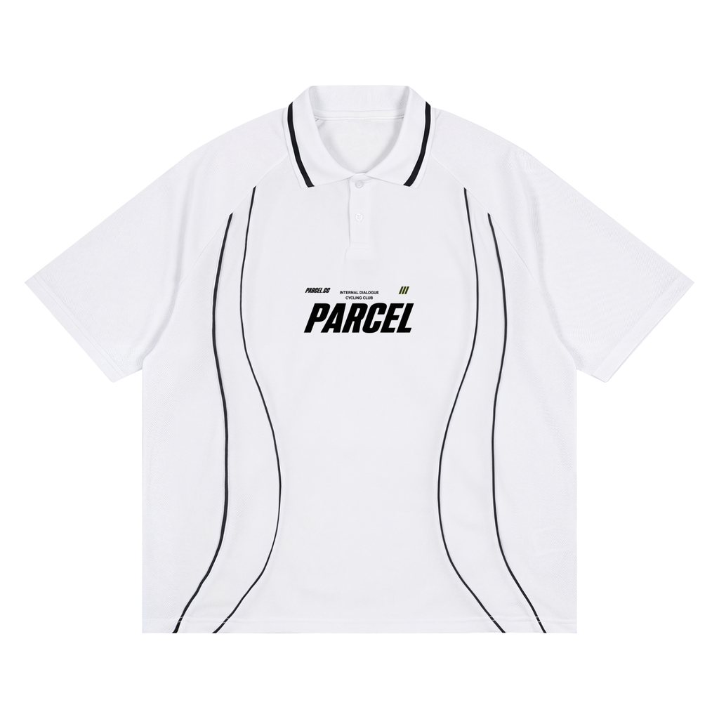 Unisex Raglan Piping Polo Shirt
