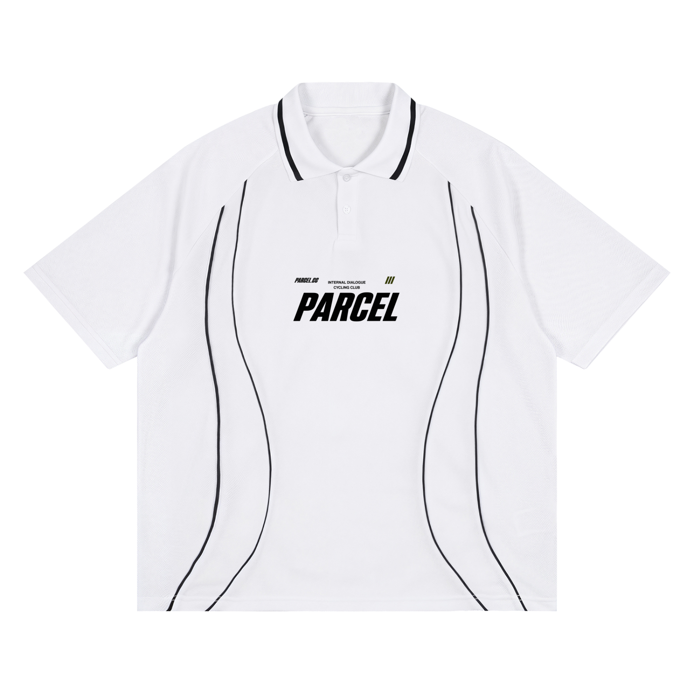 Unisex Raglan Piping Polo Shirt