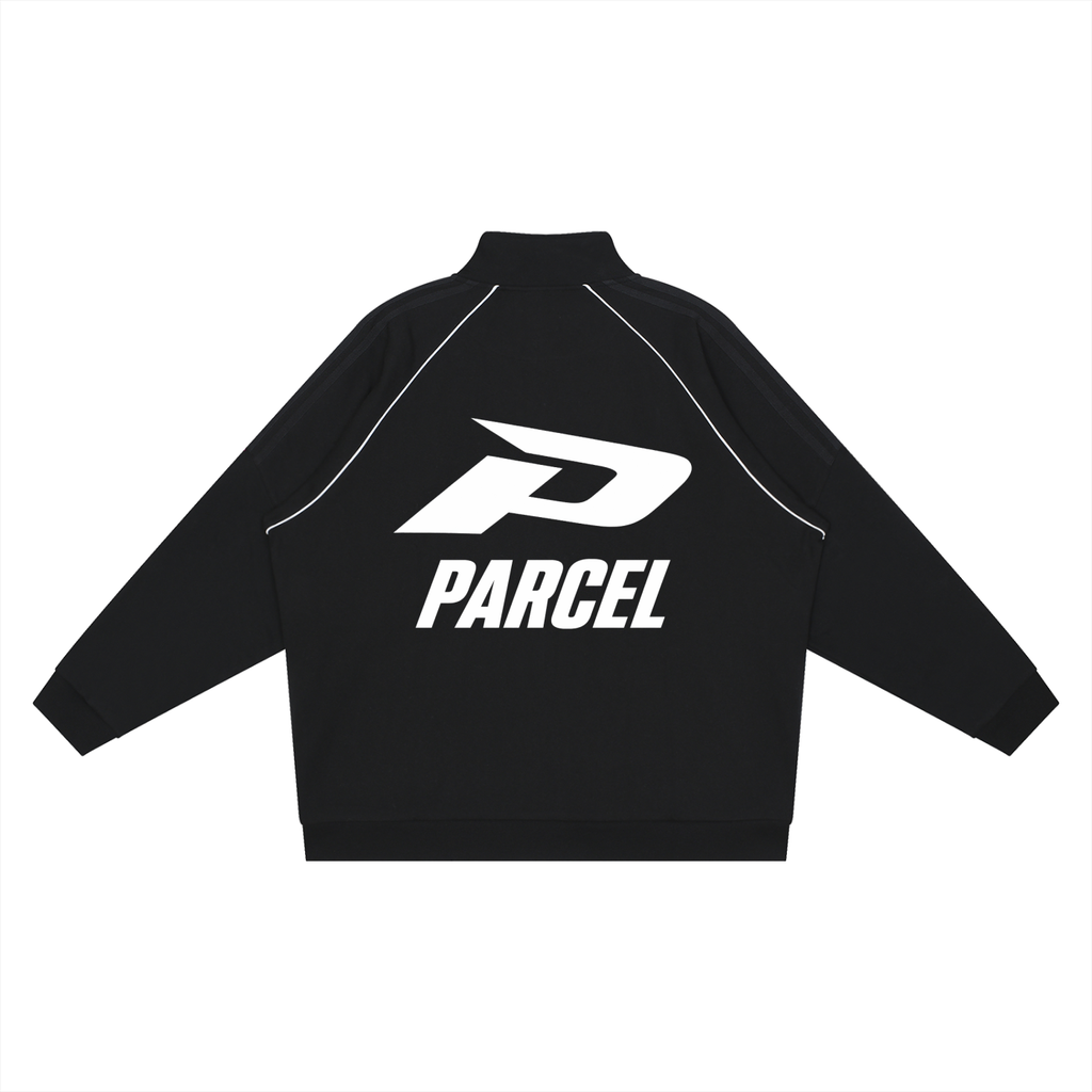 Reflection Striped Raglan Sleeve  Jacket