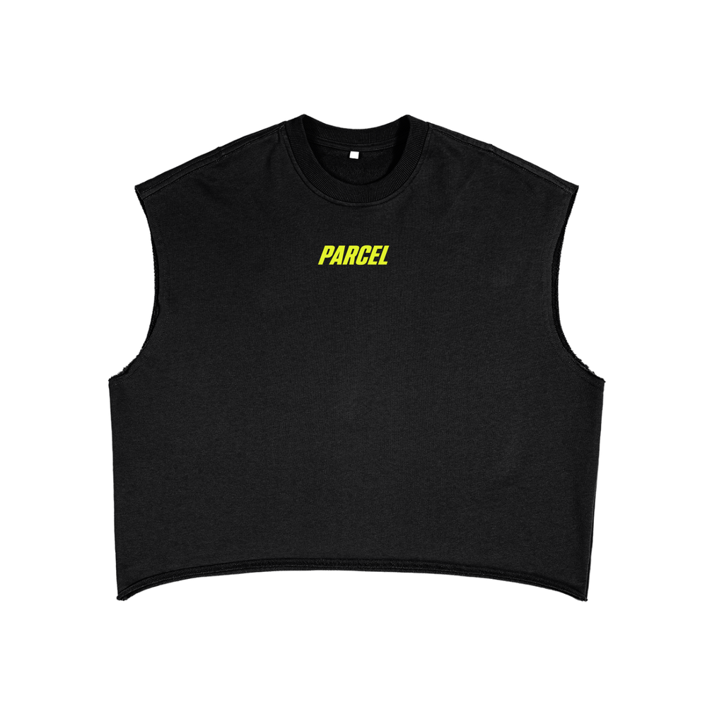 The Tank Set - French Terry Boxy Tank Top (Black)
