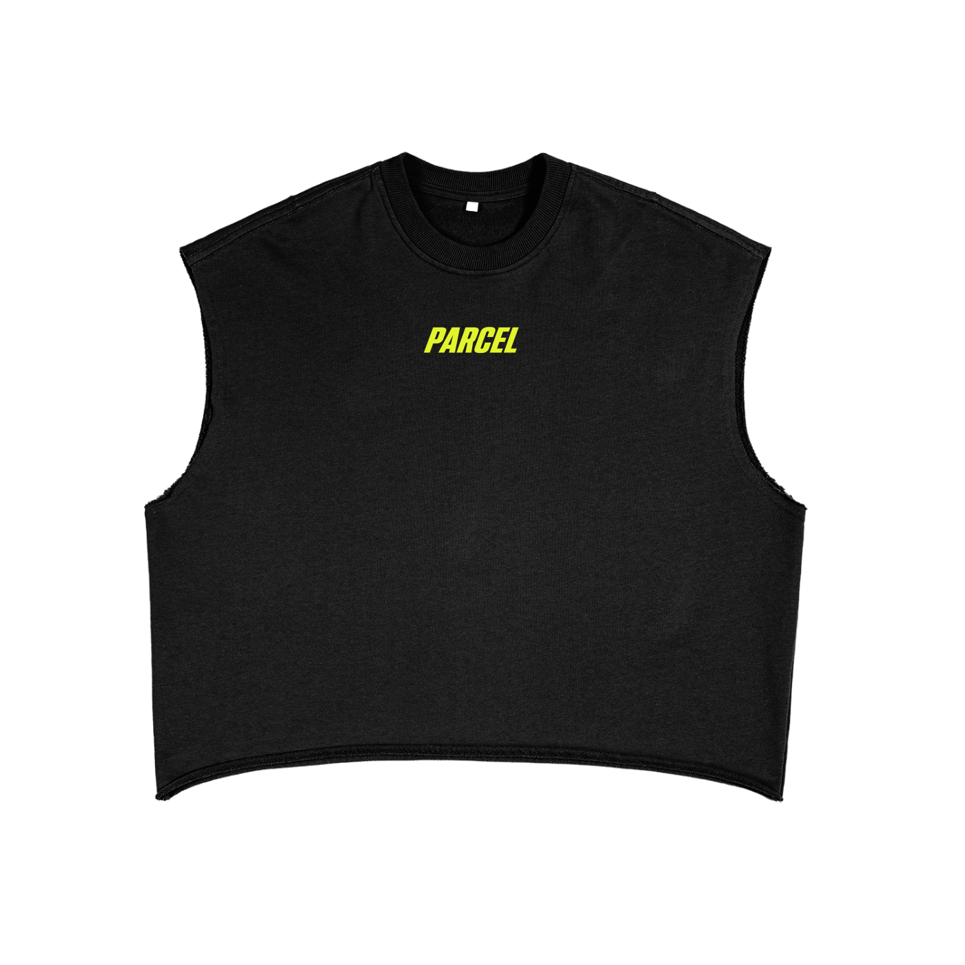 The Tank Set - French Terry Boxy Tank Top (Black)
