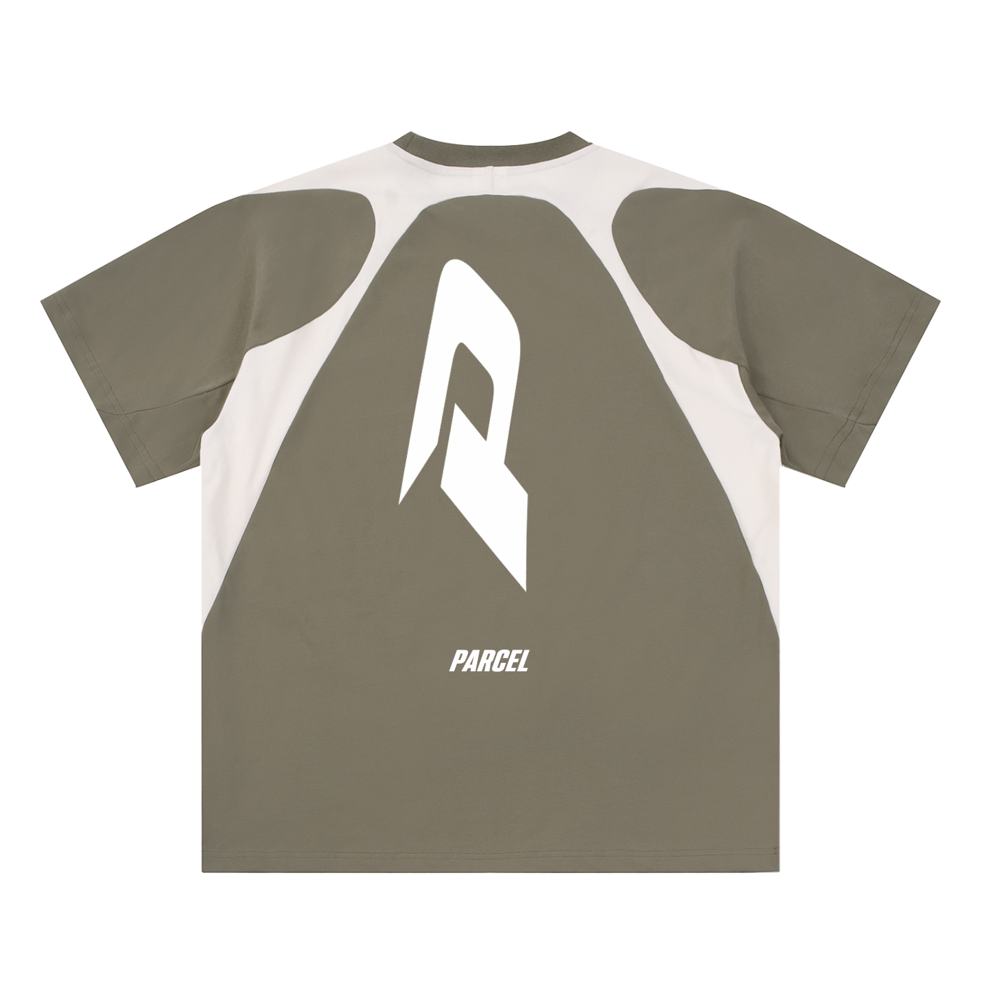 Contrast Panel Cotton T-Shirt