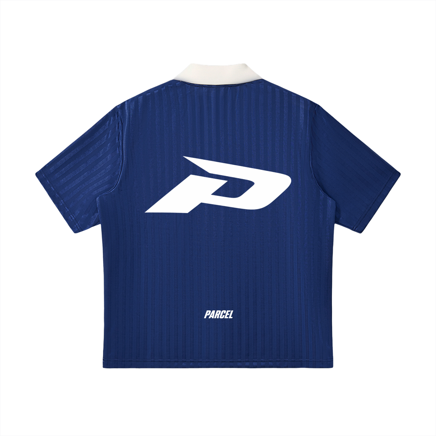 Contrast Collar Striped Soccer Jersey