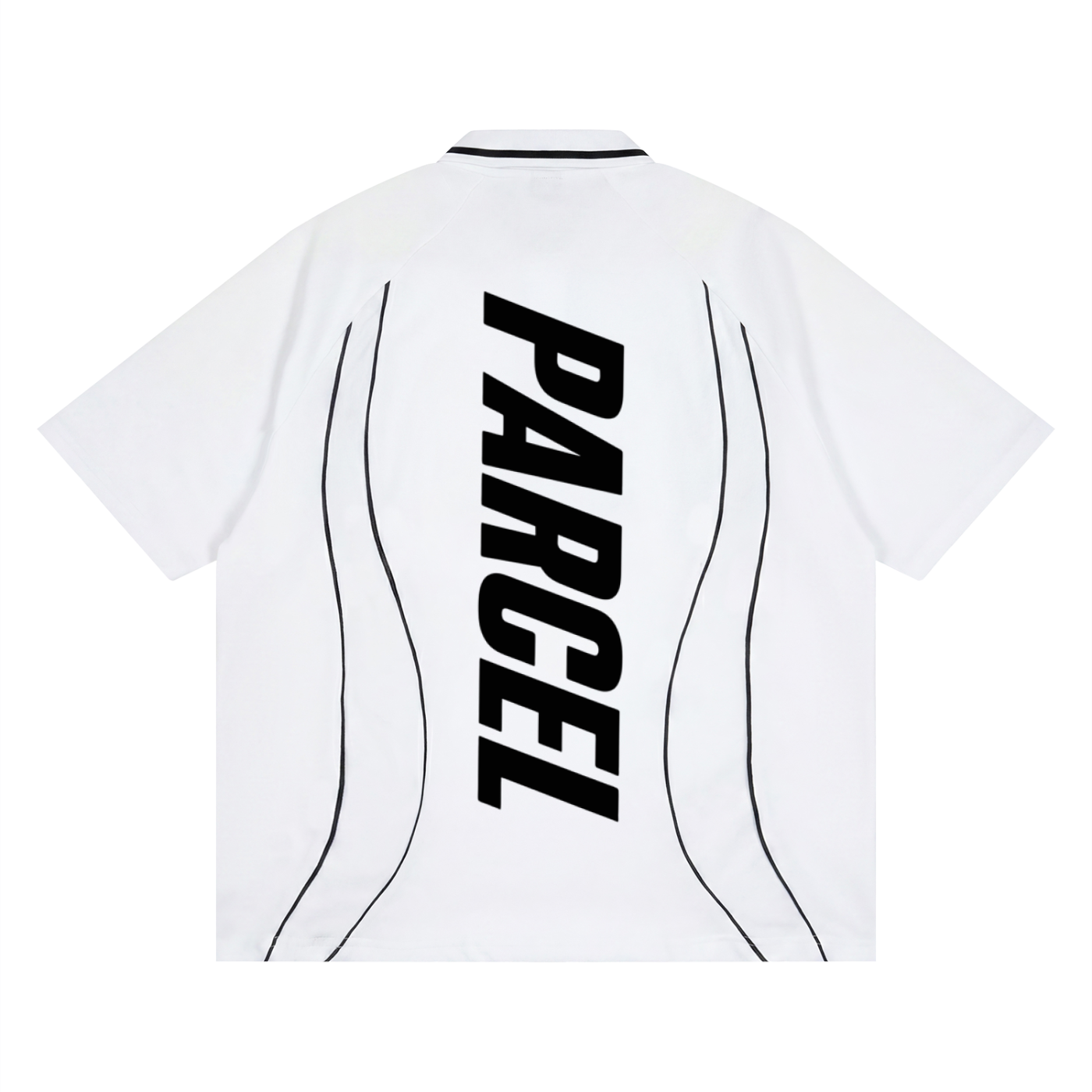 Unisex Raglan Piping Polo Shirt