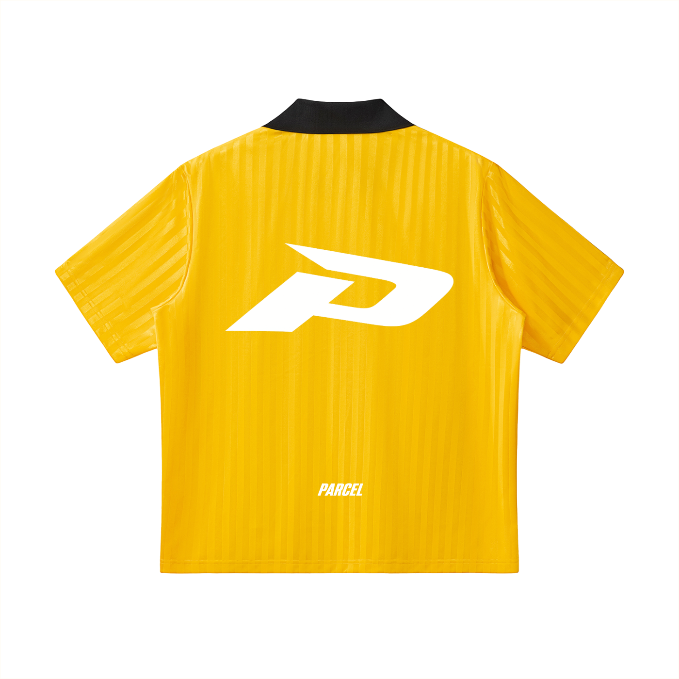 Contrast Collar Striped Soccer Jersey