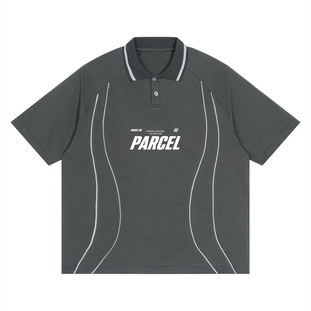 Unisex Raglan Piping Polo Shirt
