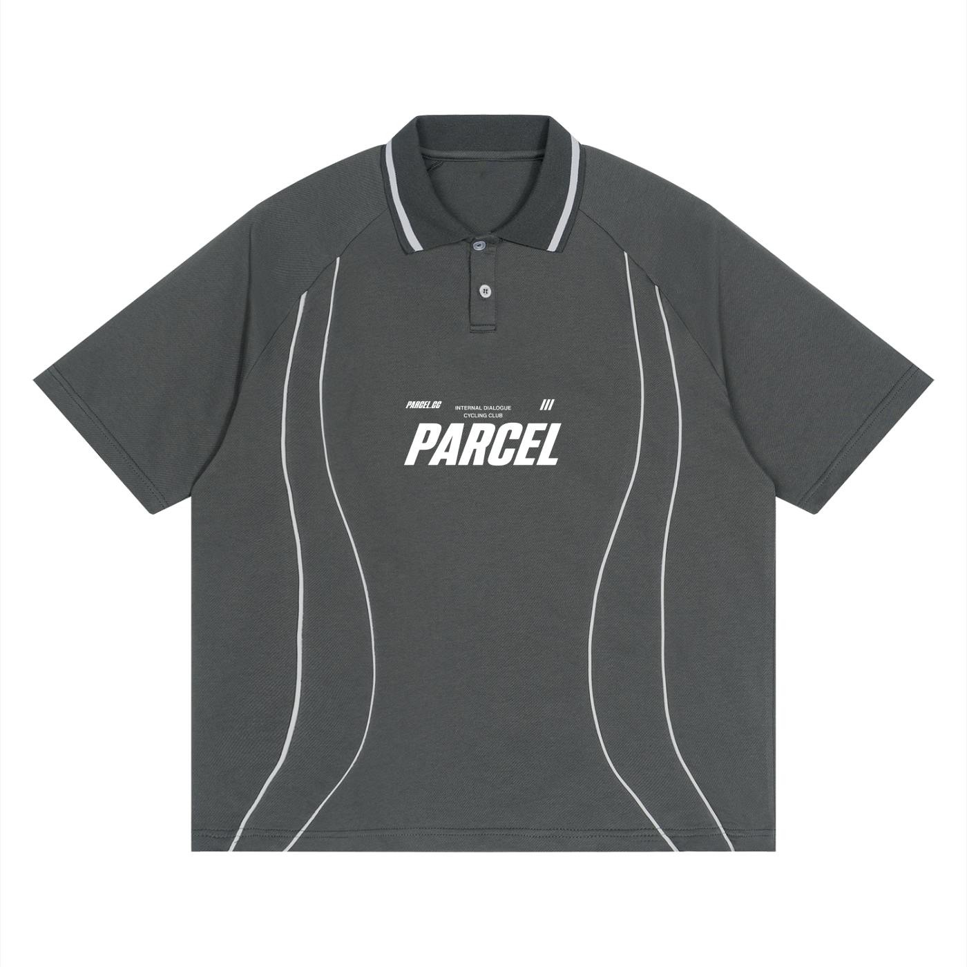 Unisex Raglan Piping Polo Shirt