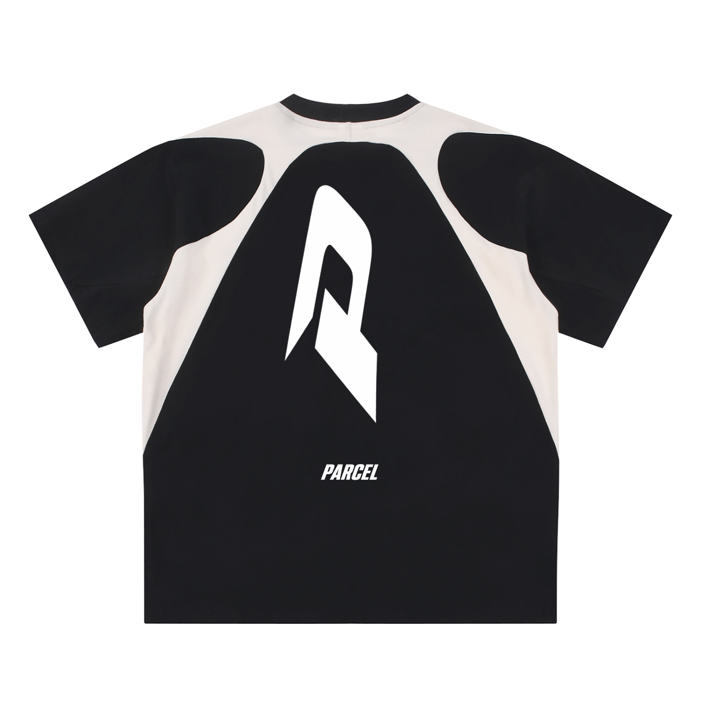 Contrast Panel Cotton T-Shirt