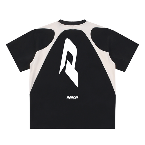 Contrast Panel Cotton T-Shirt