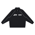 The Track Set - Reflection Striped Raglan Sleeve Jacket