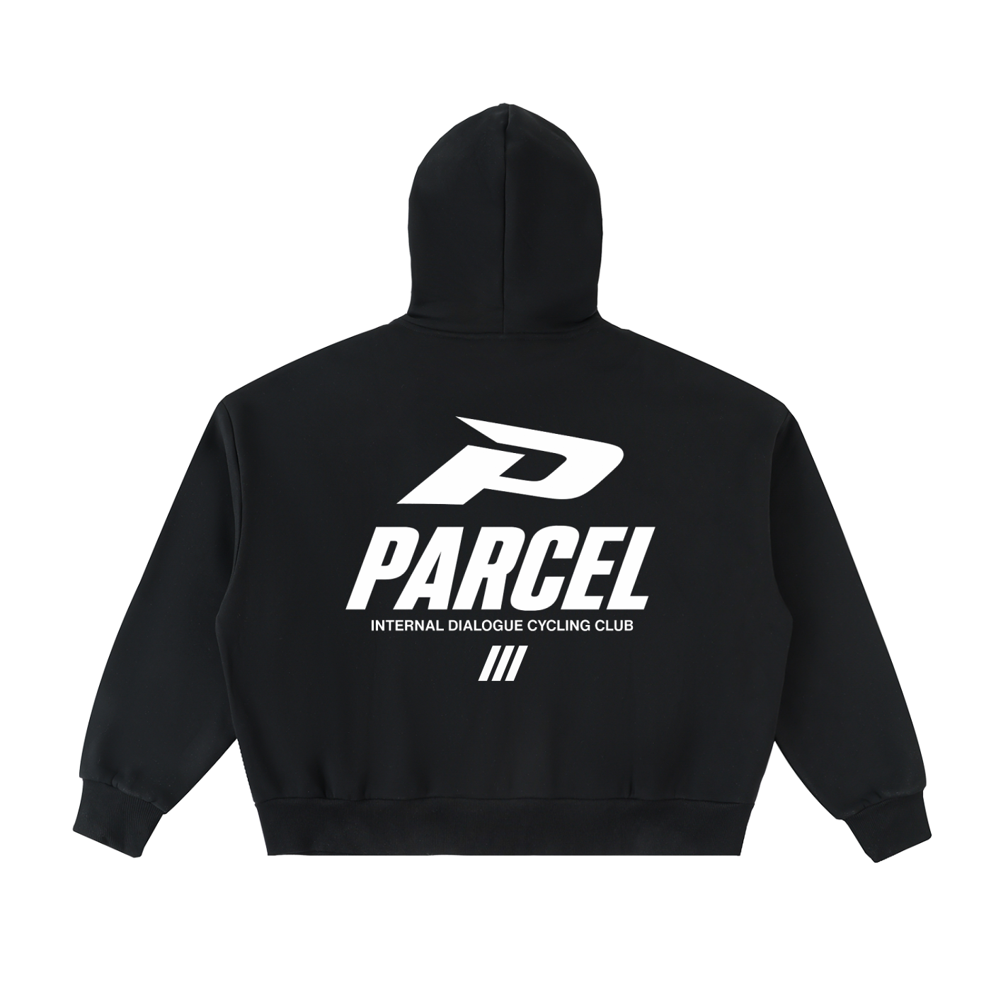 Fleeced Full-Zip Boxy Hoodie