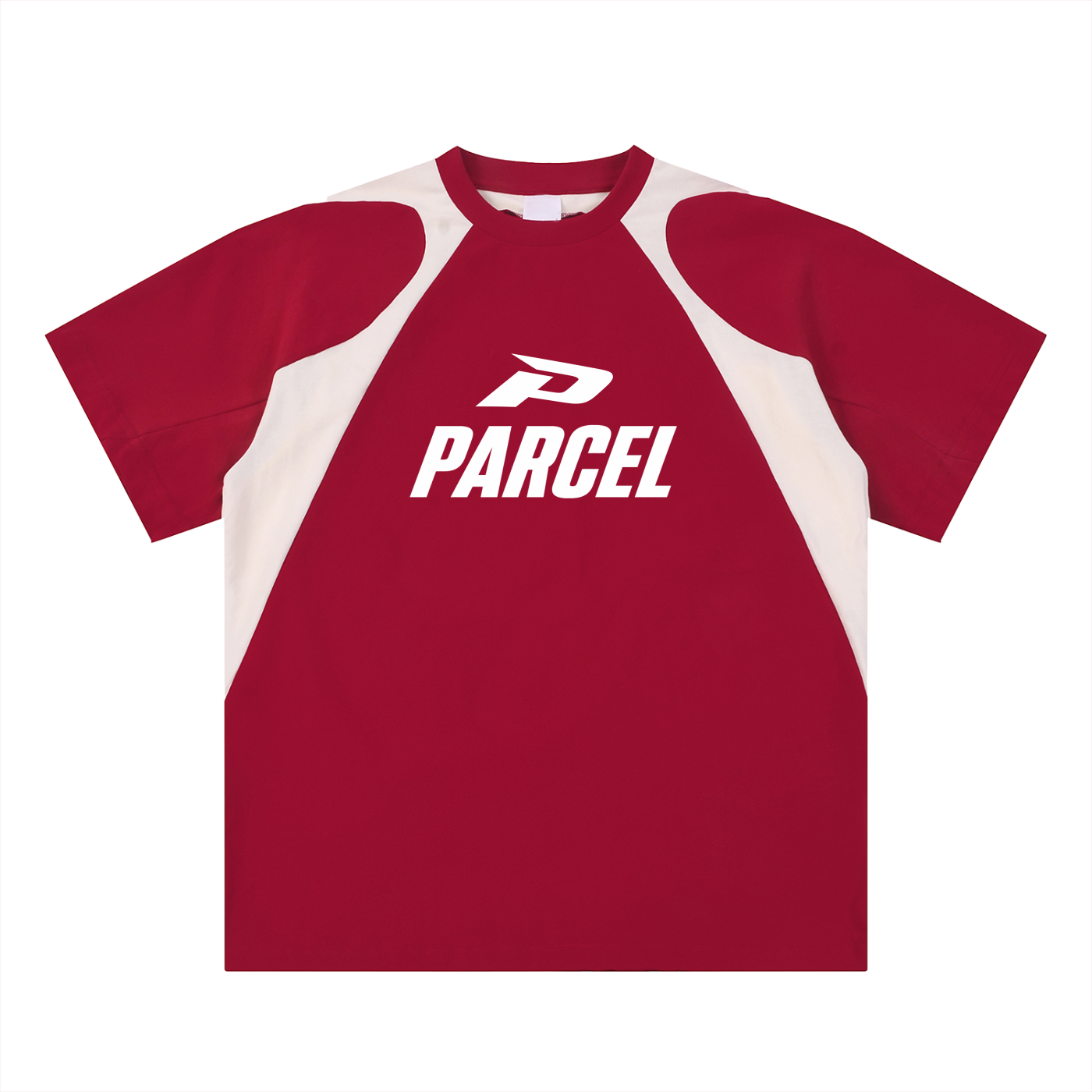 Contrast Panel Cotton T-Shirt