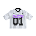 Unisex Pinstripe Collared Soccer Jersey