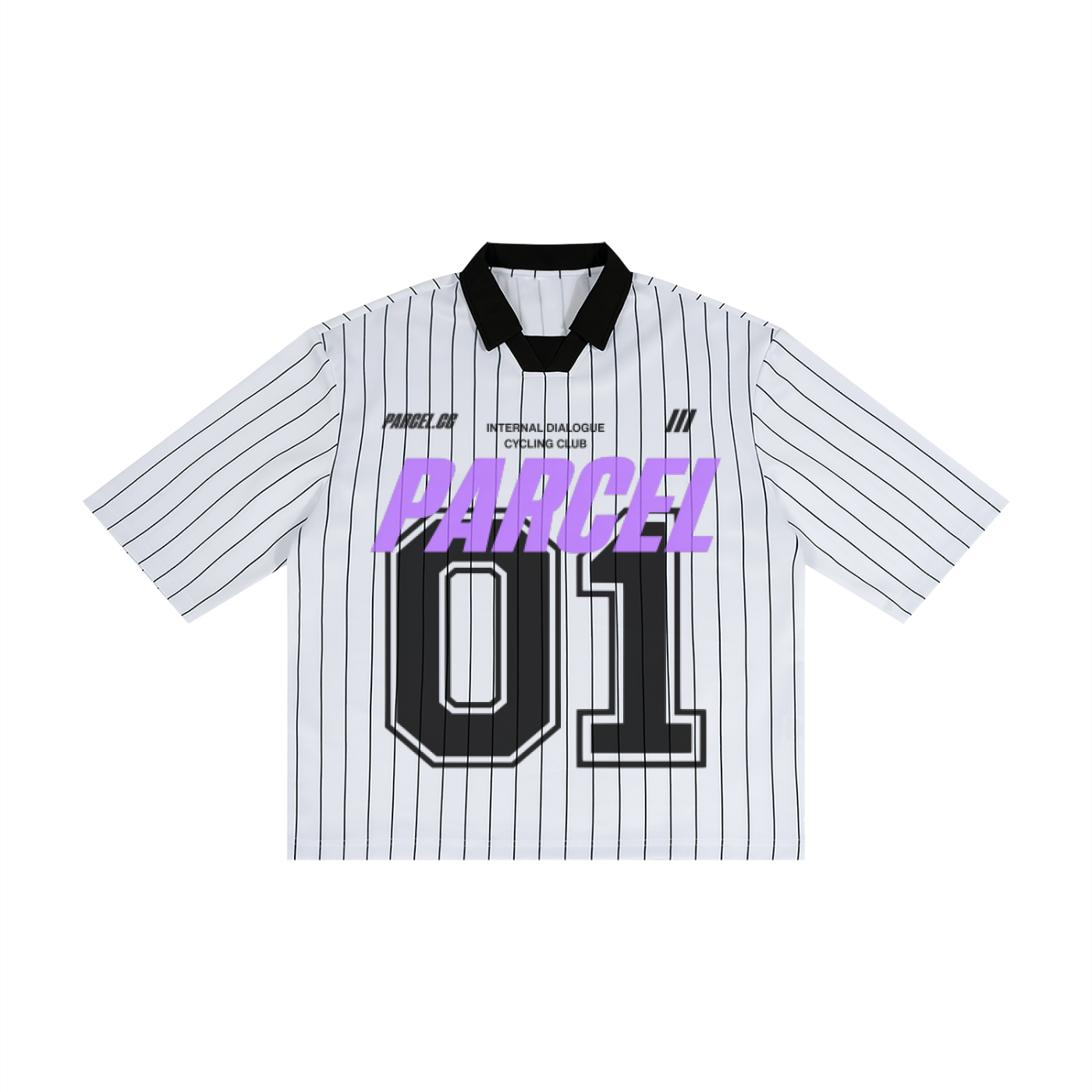 Unisex Pinstripe Collared Soccer Jersey