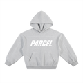 Contrast-Stitched Boxy Fleece Hoodie