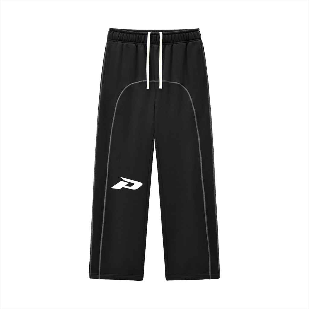 The Comfort Set - Contrast-Stitched Fleece Sweatpants