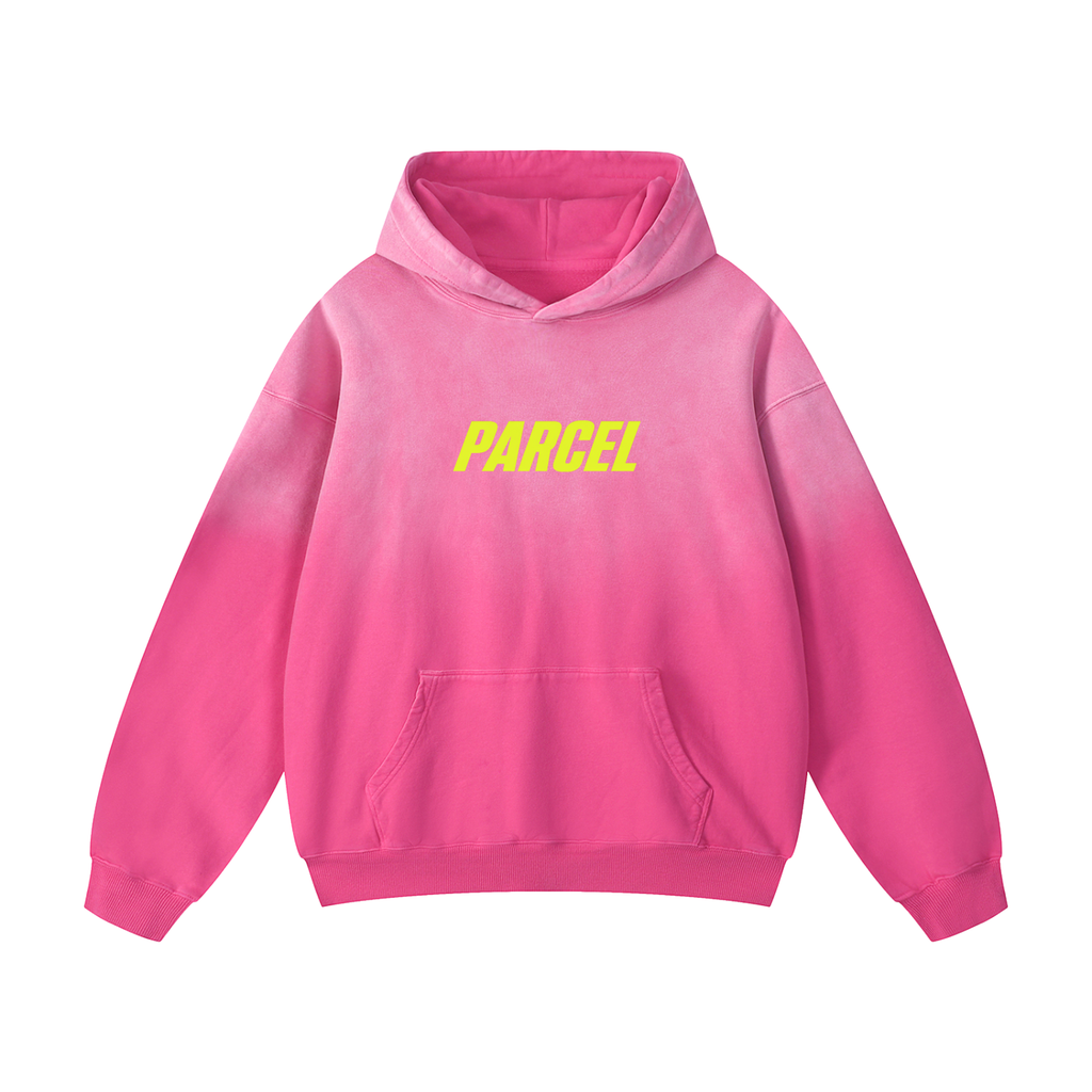 The Sunset Set - Heavyweight Sunfade Oversized Hoodie (Pink)