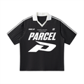 Contrast Collar Striped Soccer Jersey