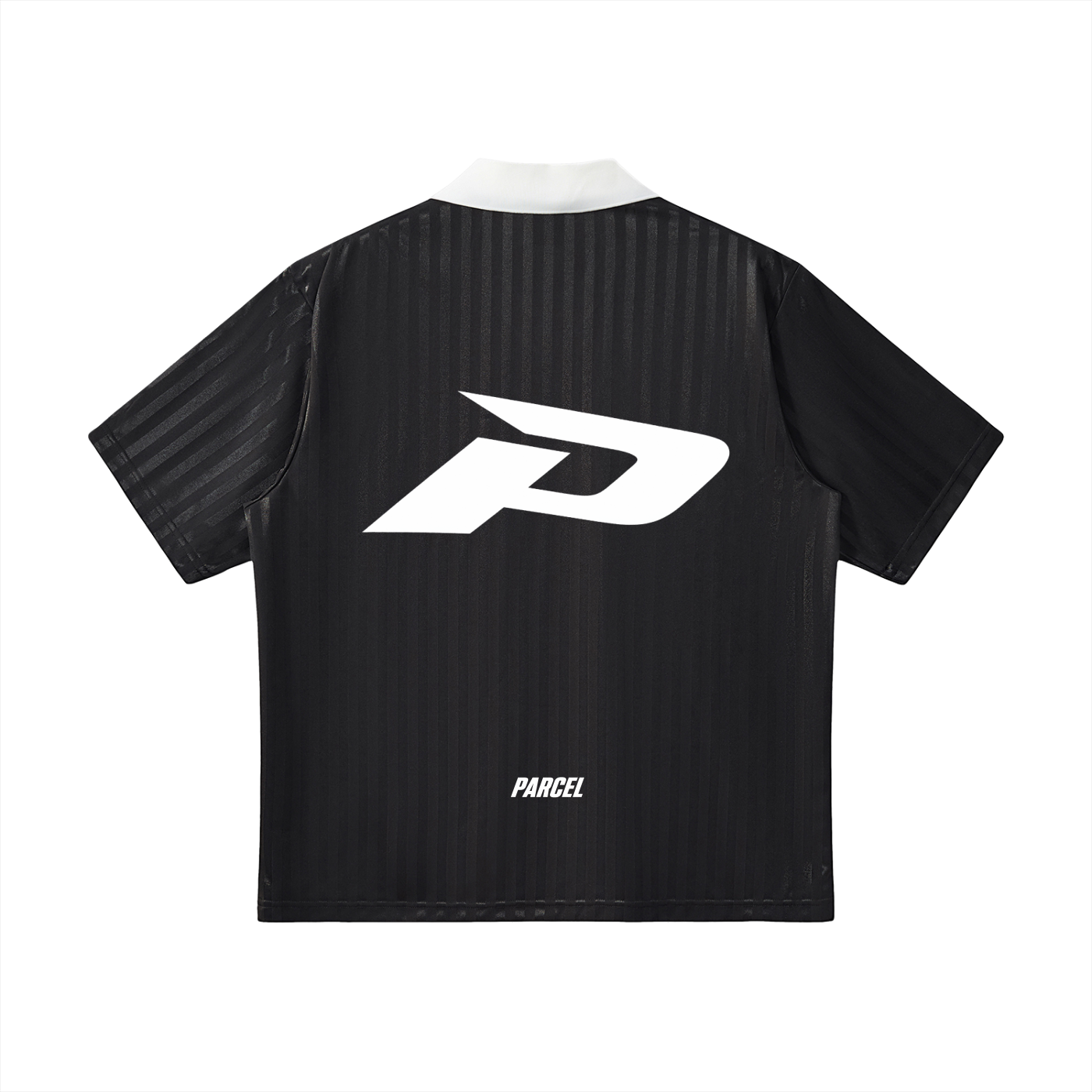 Contrast Collar Striped Soccer Jersey