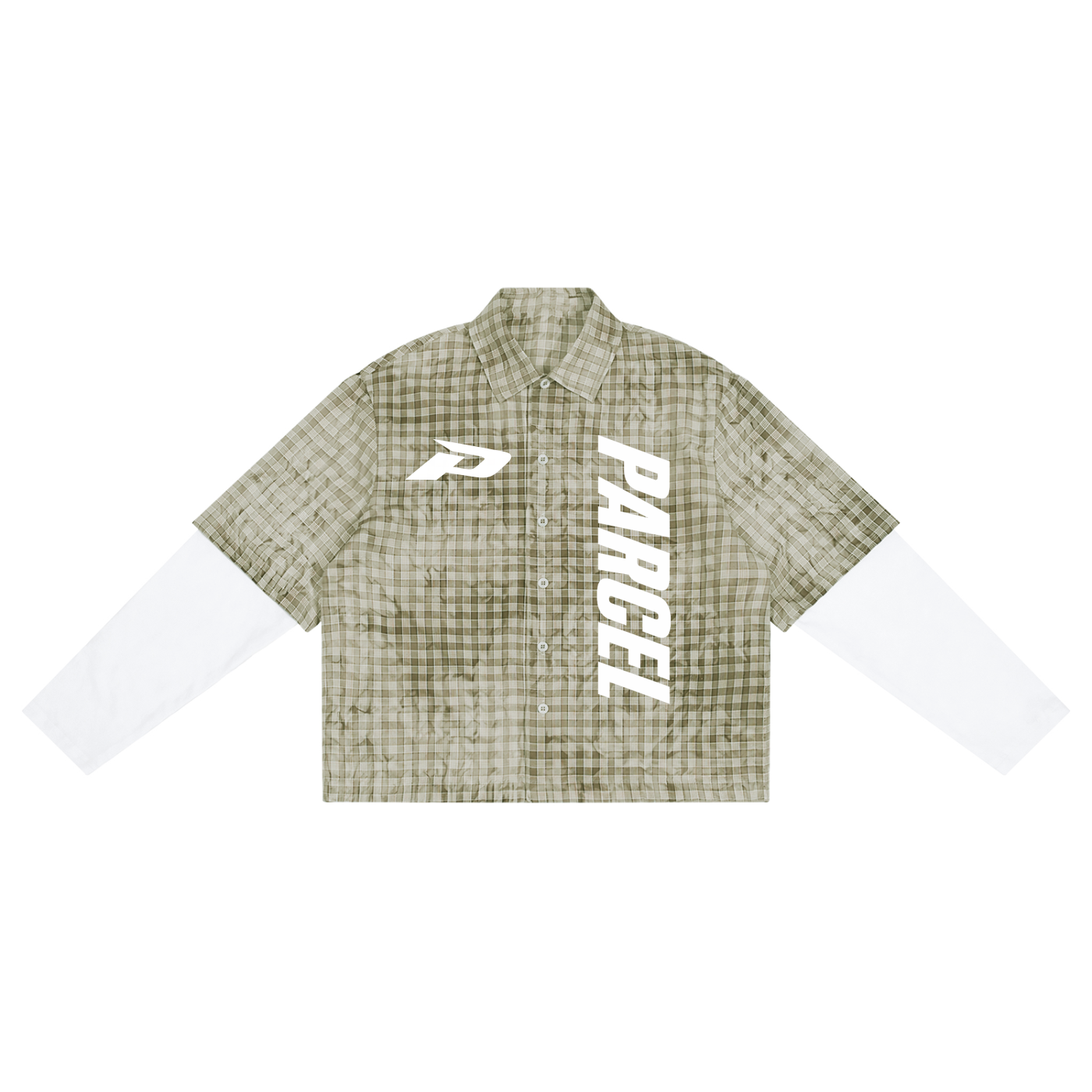 Unisex Vintage Wash Plaid Short Sleeve Shirt