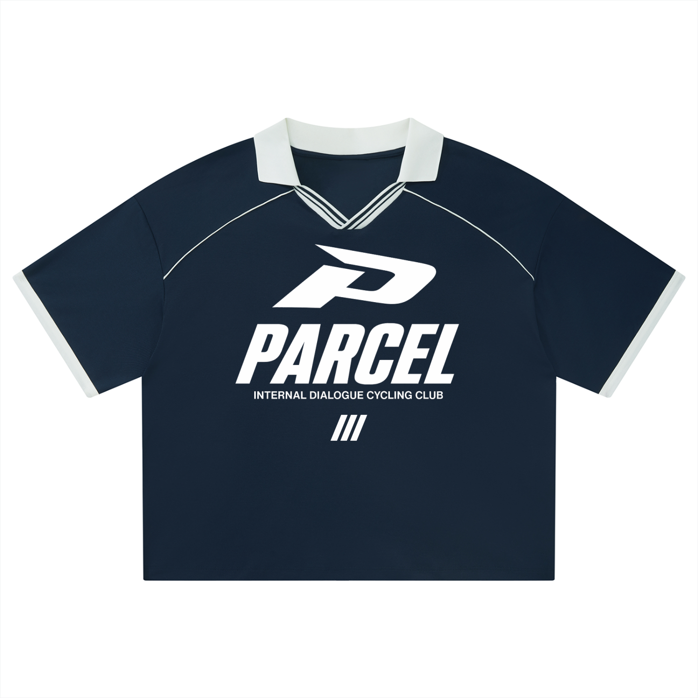 Unisex Collared Piping Boxy Soccer Jersey