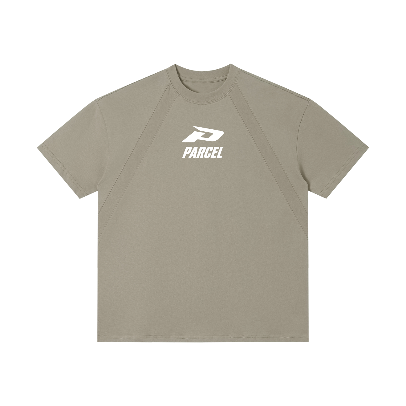 The Sage Set - Unisex Tonal Paneled Performance T-Shirt (Gray Green)