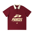 Contrast Collar Raglan Polo Shirt