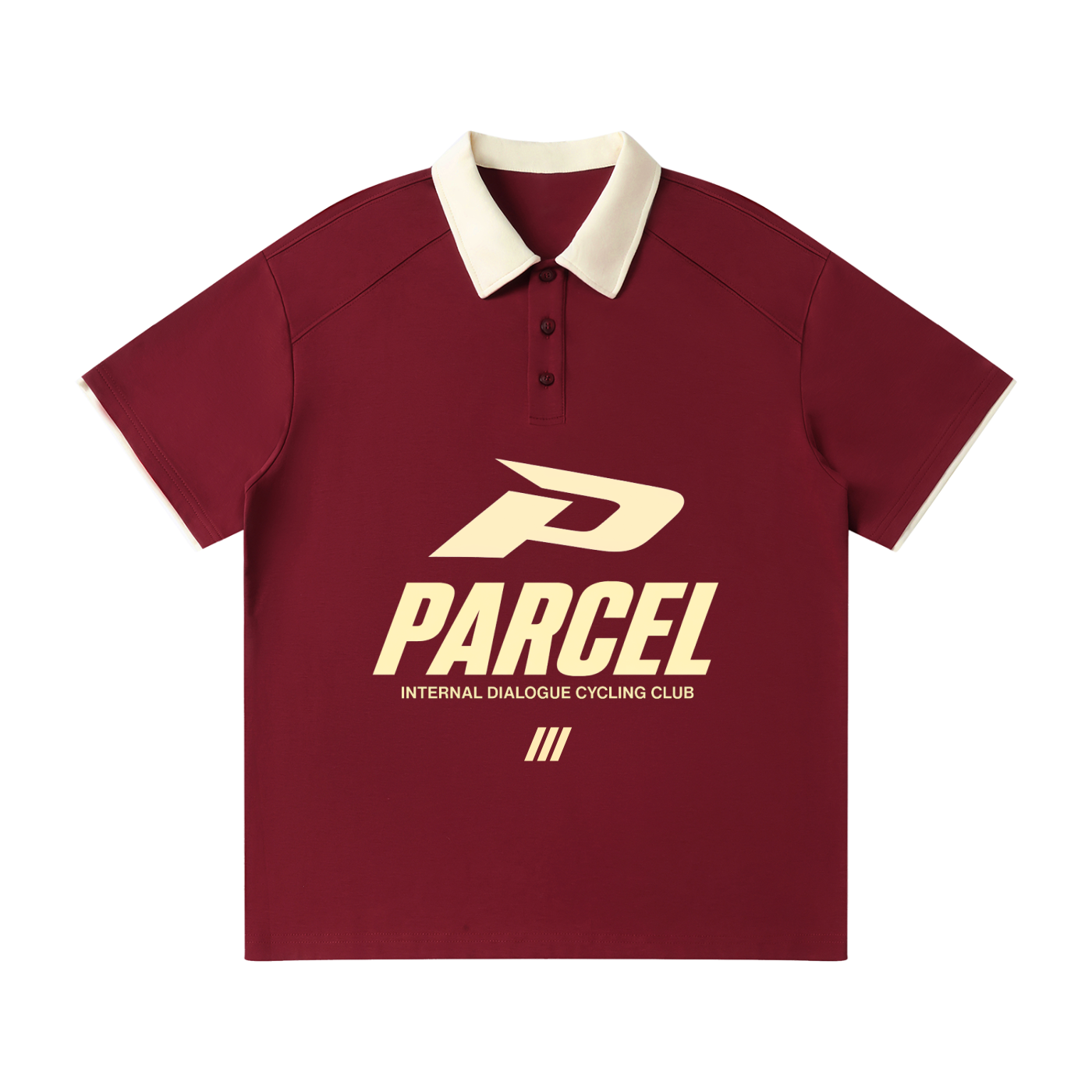 Contrast Collar Raglan Polo Shirt