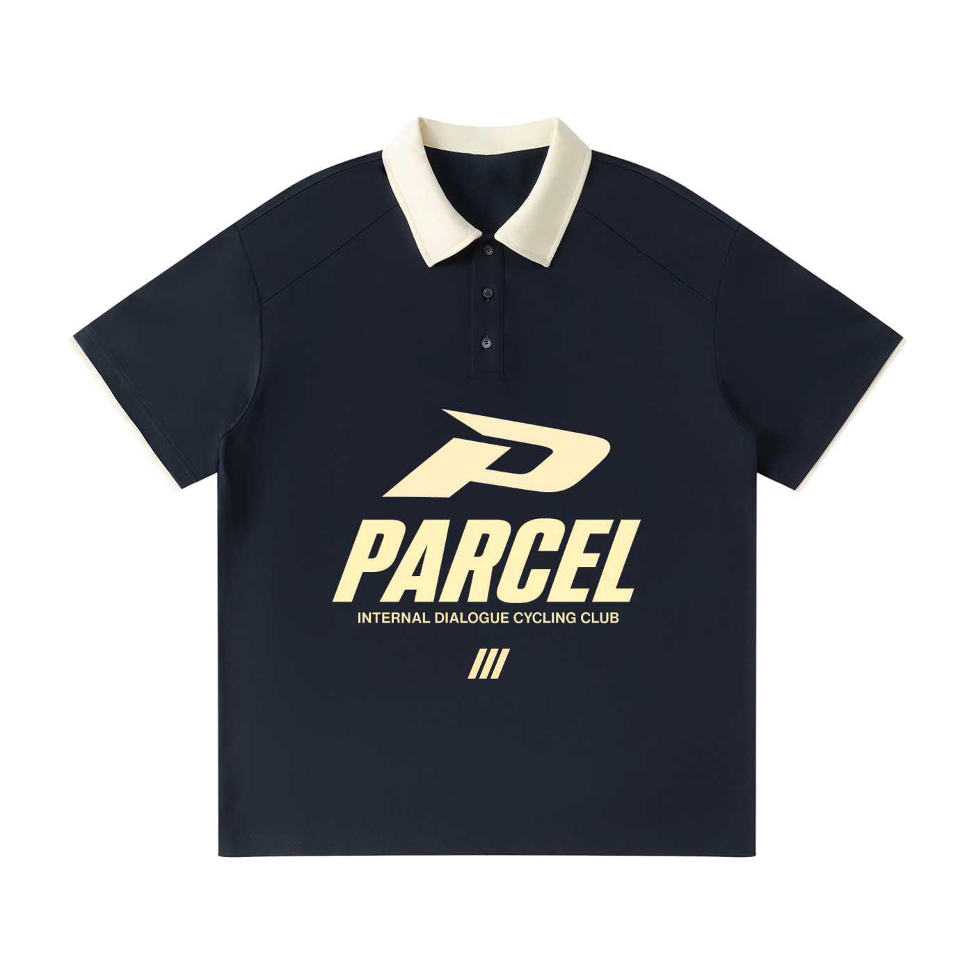 Contrast Collar Raglan Polo Shirt