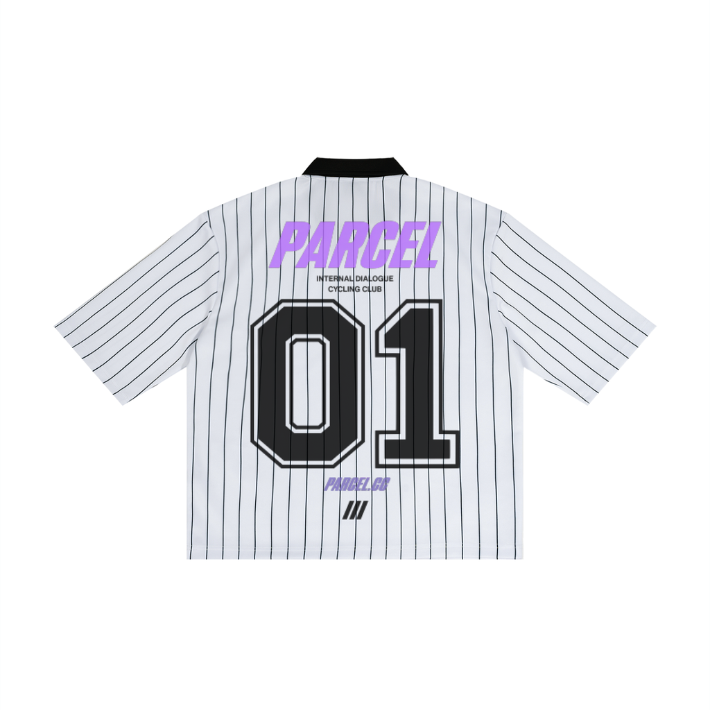 Unisex Pinstripe Collared Soccer Jersey