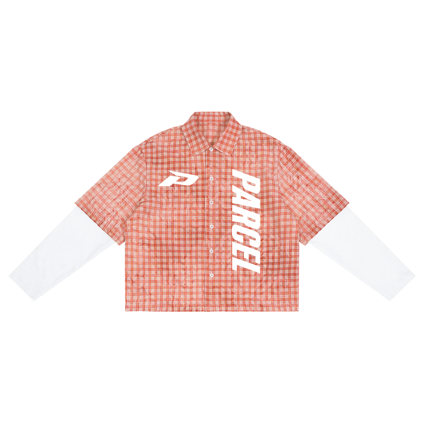 Unisex Vintage Wash Plaid Short Sleeve Shirt