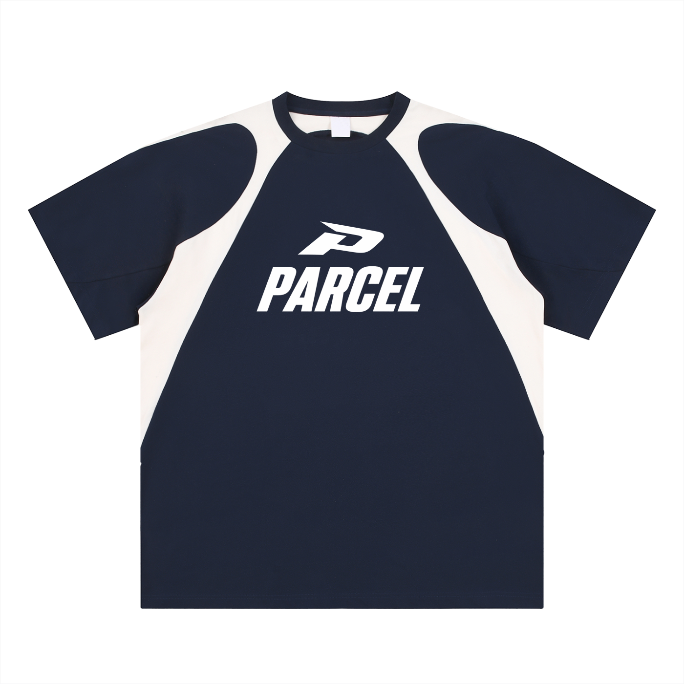 Contrast Panel Cotton T-Shirt
