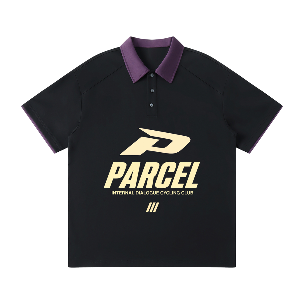 The Weekend Set - Contrast Collar Raglan Polo Shirt