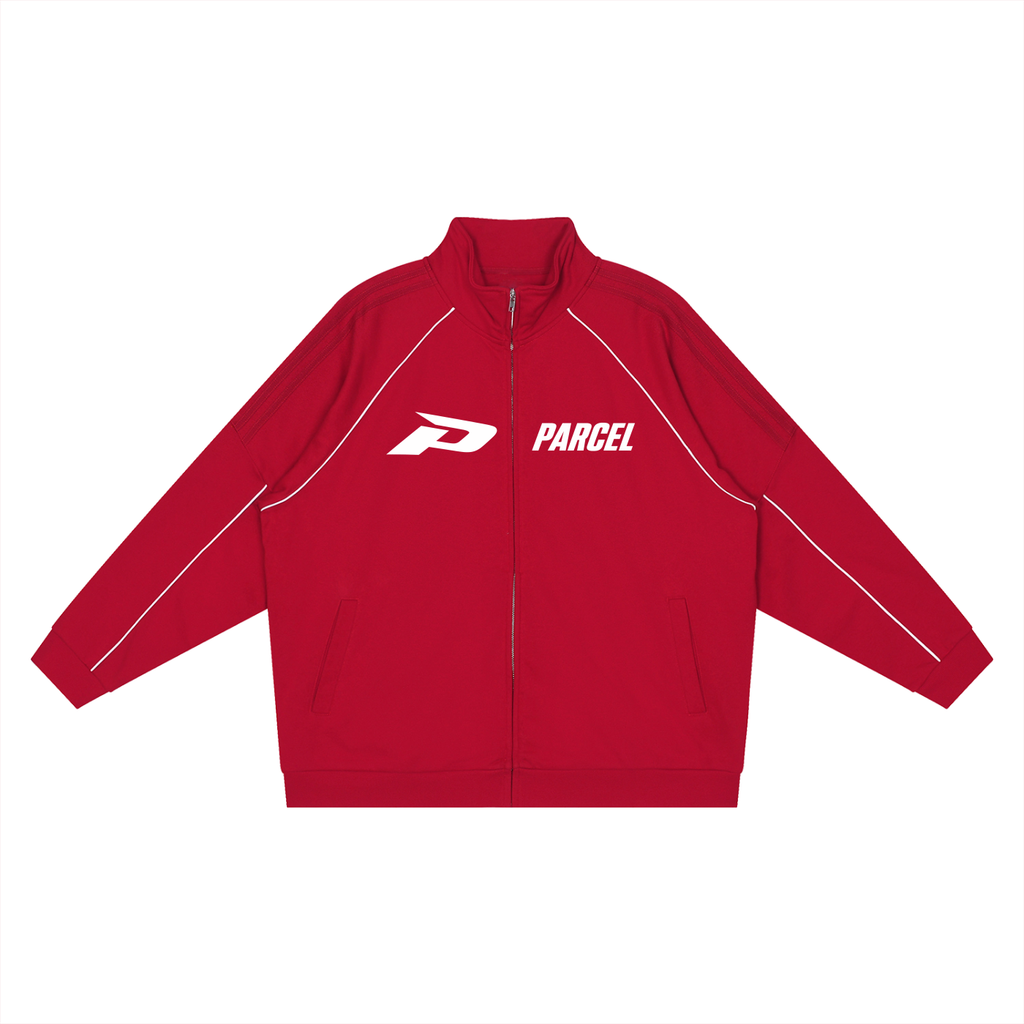 Reflection Striped Raglan Sleeve  Jacket