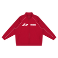 Reflection Striped Raglan Sleeve  Jacket